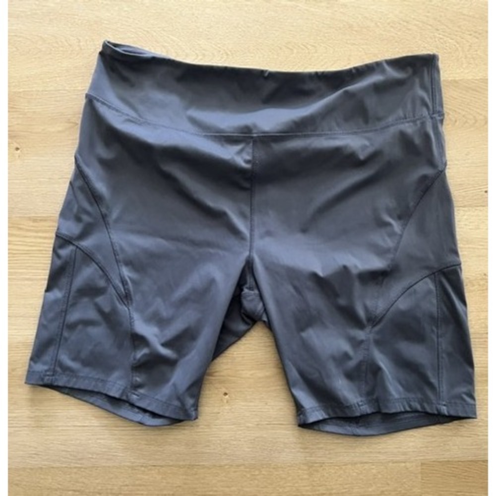 Shein Curve 4XL Charcoal Grey High Waisted Biker Shorts Contoured Activewear